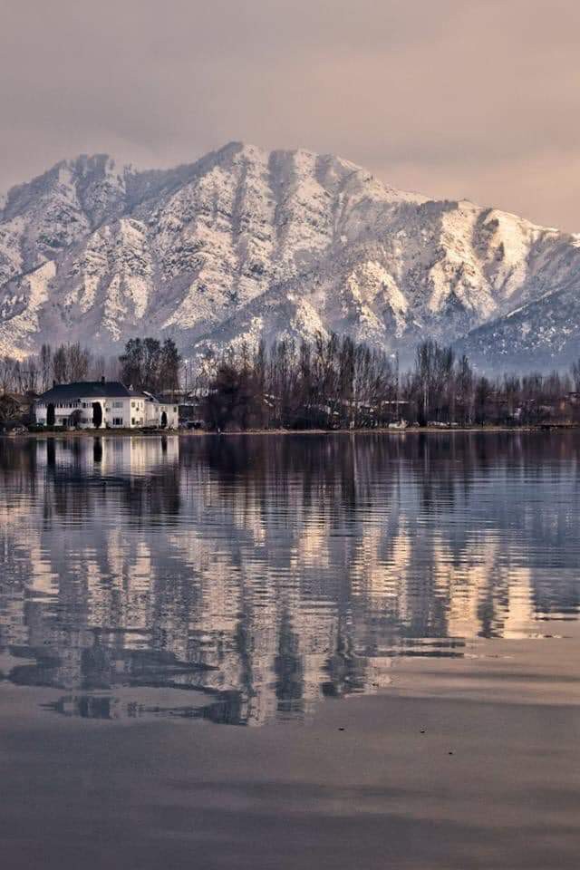 The banks of Nageen Lake, in Srinagar, Kashmir